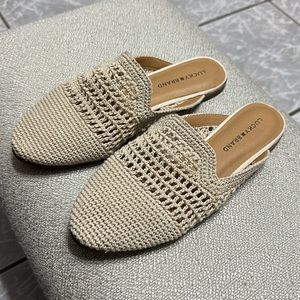 Lucky Brand Crochet Slip On Mule Size 10